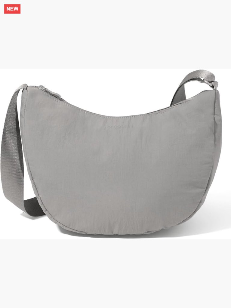 Lightweight Crescent Crossbody Bag - 12x8 Travel Purse